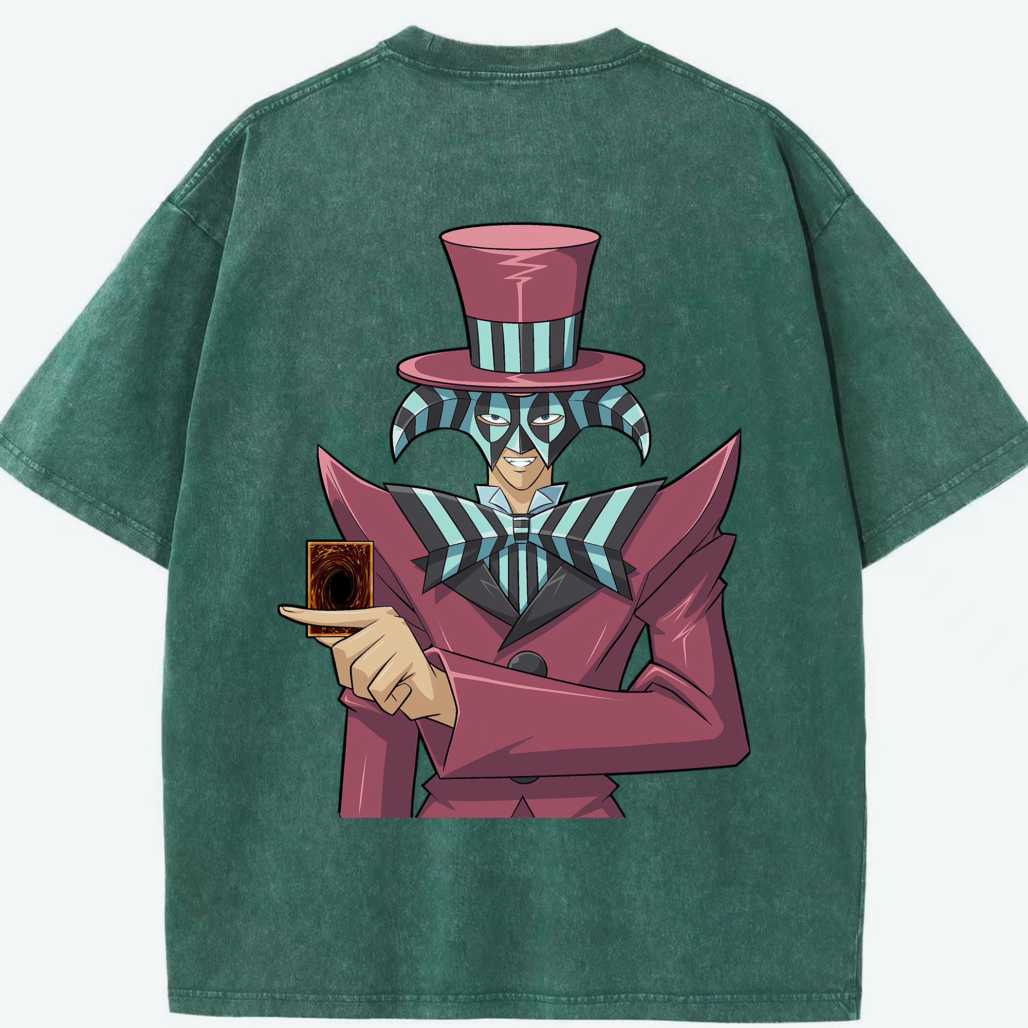 （画像用） 遊☆戯☆王 Yu-Gi-Oh! 綿100% ヴィンテージ風 半袖Tシャツ（背面プリント）